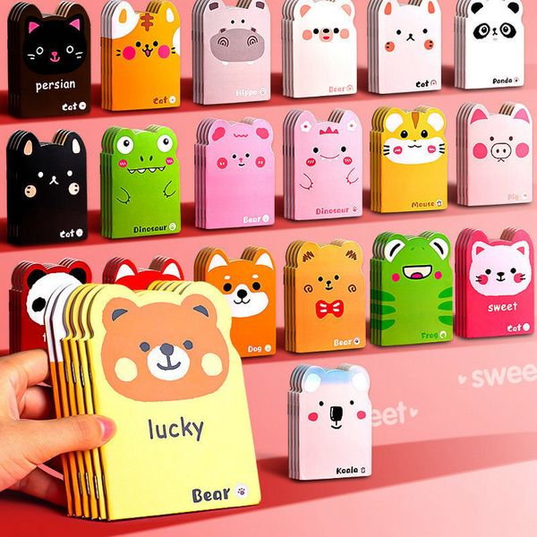 Blocchi per appunti 20pcs Cartoon Cute Small Book Mini Pocket Notebook Diario portatile Nota Libretto premio per bambini 230221