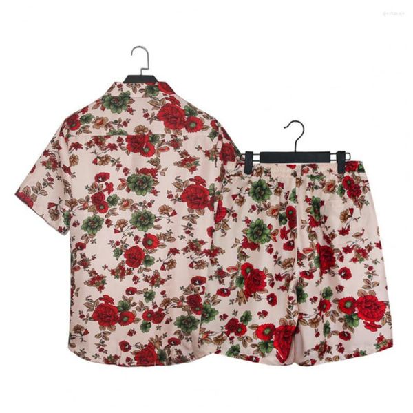 Roupas de ginástica no meio do arranha-céu Roupa de colar de rotação do padrão de flores para praia