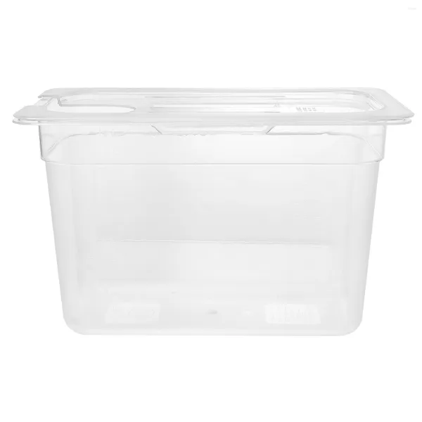 Geschirr-Sets, Behälter, Herd, Sous-Vide-Aufbewahrung, langsames Garen, Box, Haushaltskoffer, Behälter, 6 l, transparent, niedrige Temperatur, quadratische Deckel-Set