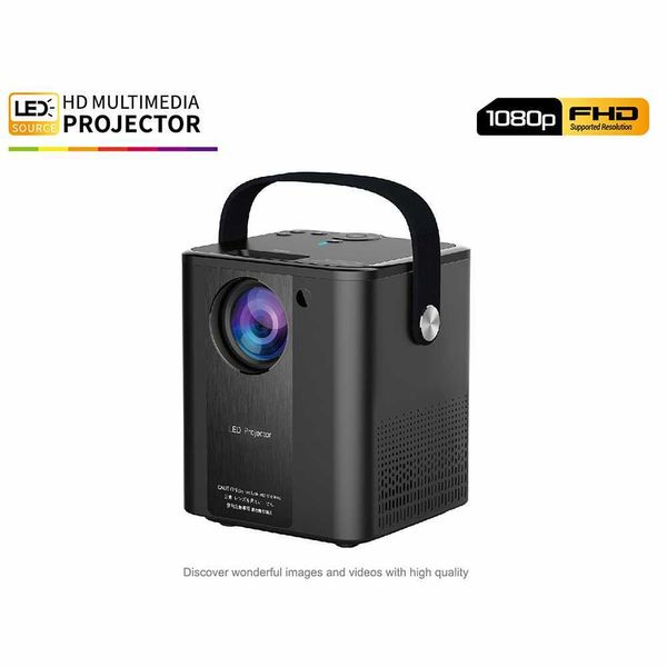 Проекторы C500 800480 Miracast Protable Projector 1080p Full HD Support Smart Wi -Fi Android Pico Beamer J230221