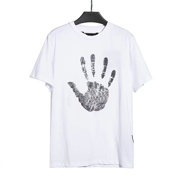 Maglietta traspirante uomo donna camicia di cotone moda Estate Tees Nero Bianco Maniche corte Polo Abbigliamento Nuovo arrivo Hip Hop Tee 2 colori 18 stili abbigliamento di marca di lusso