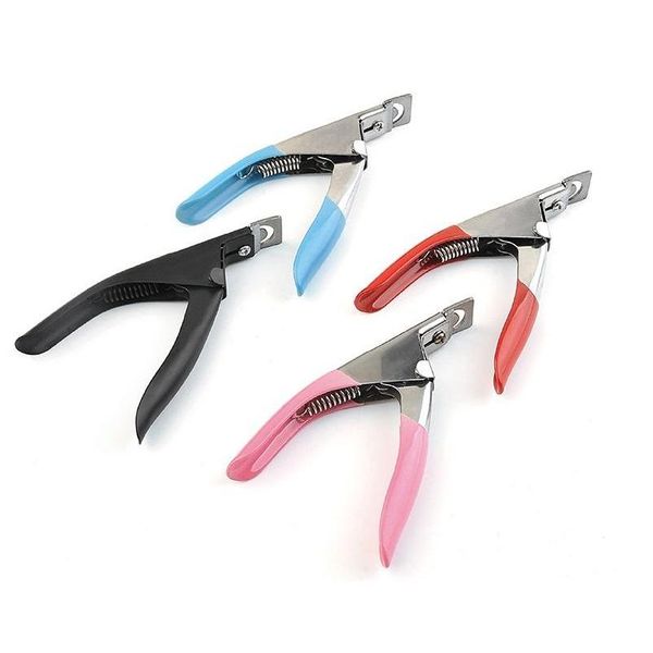 Tagliaunghie Pro False Punte professionali in acciaio inossidabile Tagliabordi Clipper Strumento per manicure Consegna a goccia Salone di bellezza per la salute Dhgby