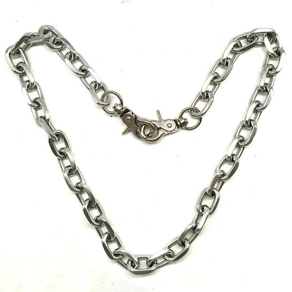 Ketten Handgemachte Männer Frauen Unisex Punk Kette Halskette Straße Halsband Metall Kragen Gothic Kolye Hip Hop Halskette