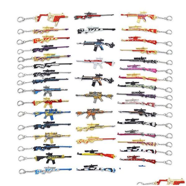 Schlüsselanhänger Lanyards Factory Outlet Jedi Survival Schlüsselanhänger Goldener Helm 98K Modell Anhänger Schlüsselanhänger Essen Huhn Ketten Spiel Per Dhuda