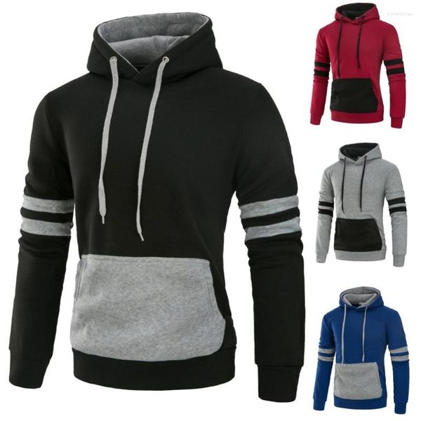 Hoodies masculinos Men Hoodie e moletom casual de manga longa com capuz com moletons machos rastreios de jumper sportswear com bolso grande