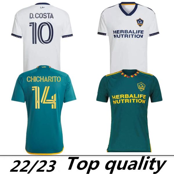 Camisas de futebol MLS 2024 LOS ANGELES LA GALAXY versão para fãs CHICHARITO J.DOS SANTOS KLJESTAN 2023 Lletget men away football Shirts