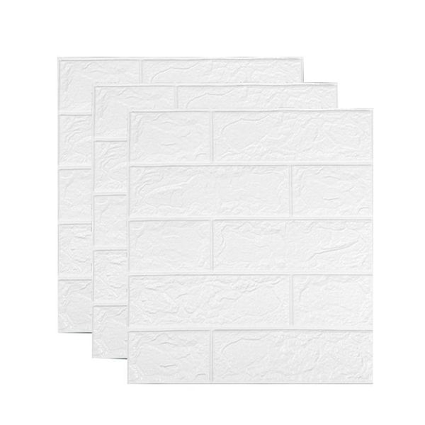 Papéis de parede Wallstickers Brick Stone Brick Self Adesivos Adesivos de parede Fácil Pasta e retirada da prateleira de papel de respingo BROD VC