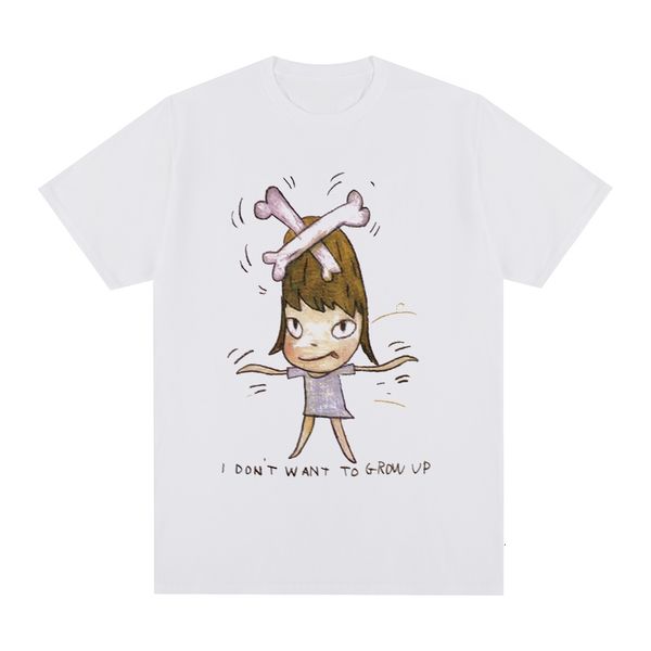 Tshirts masculinos yoshitomo nara eu não quero crescer camiseta de algodão camiseta camiseta feminina 230220