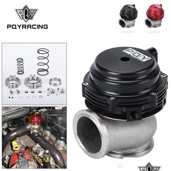 V￡lvulas EGR Refrigerador de ￡gua 44mm Wastegate Turbo externo Vermelho/azul/preto com flange/hardware MVR Resolu￧￣o de ￡gua com logotipo PQY5834 Drop Deliv Dhsew