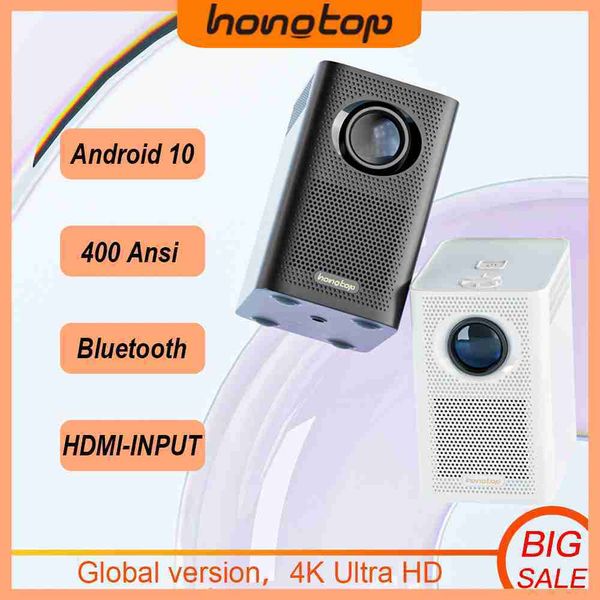 Proiettori HONGTOP S30 Proiettore versione globale Full 1080P Mini LED WIFI portatile Proiettore Full HD 19201080P Correzione trapezoidale per casa J230221