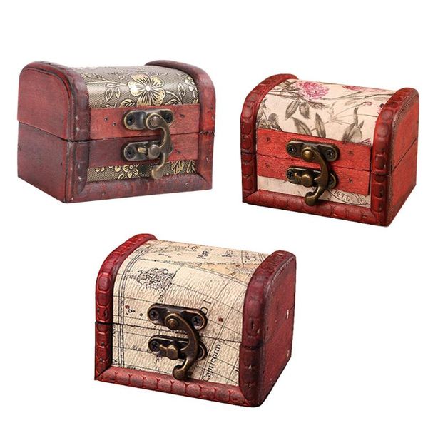 Brocada de presente 3pcs Candy Box Packing Vintage