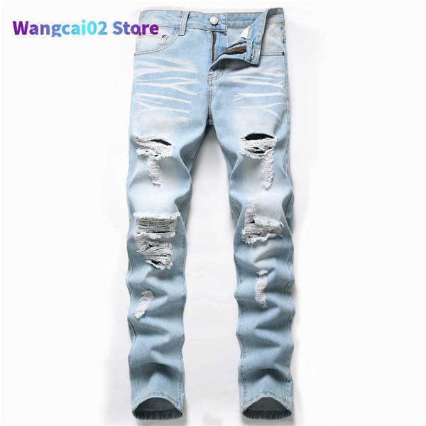 Jeans masculinos Autumn Novo jeans retro jeans Men calça calça de algodão calça masculina plus size tamanho de jeans de alta qualidade 022023h 022123h