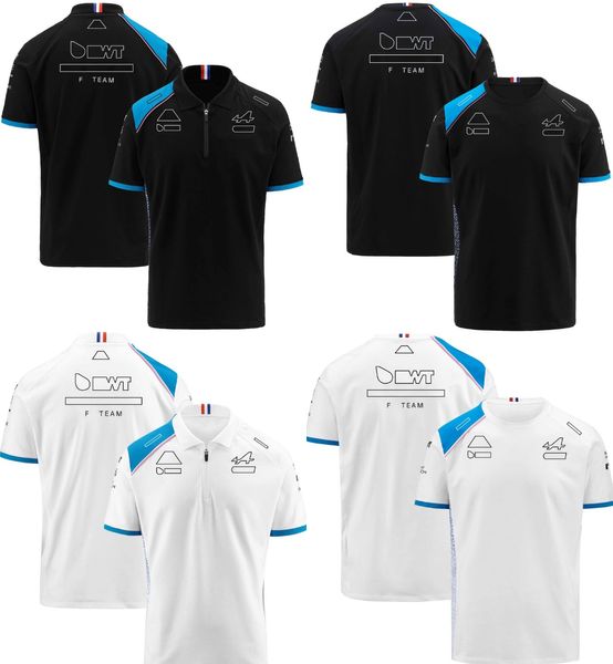 2023 Yaz F1 ALP Team T-Shirt Formül 1 Konfor Açık T-Shirts Polo Gömlek Yarış Ekstrem Spor Erkekler ve Kadın Tişört Tişört