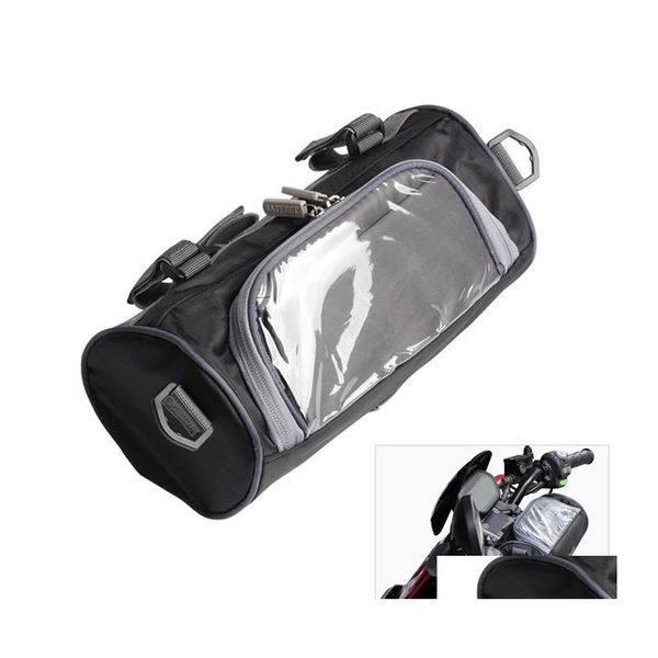 Bolsas de moto Bolsa de armazenamento Carrilh￣o frontal Oxford repelente de ￡gua Ferramentas de viagem Droga Drop Mobiles Mobiles Motorcycles A DHE2T