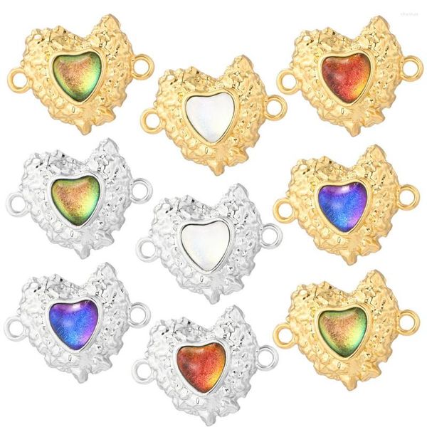 Charms Crystal Love Heart Women Gold Color Designer Tharm для ювелирных изделий для изготовления припасов.