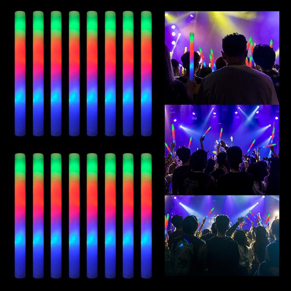 Andere Event-Party-Zubehör, 30 Stück, bunte Leuchtstäbe, Bulk Cheer Tube Stick, LED-Licht, Rallye-Konzert-Show-Requisiten 230221