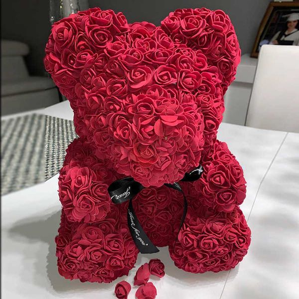 Flores decorativas grinaldas de poliestireno isopor bola de espuma rosa urso branco coração artesanato para diy decoração de festa em casa casamento aniversário presente de festa de natal t230217