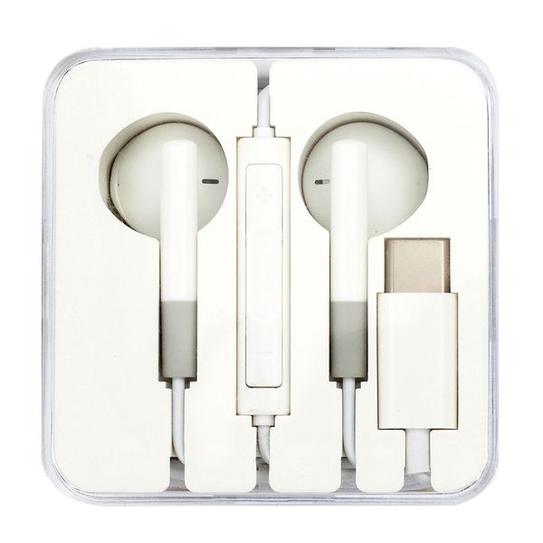 USB -Typ C Kabelvermützte Ohrhörer Ohrhörer -Mikrofon -Steuerkopfhörer für Samsung Xiaomi Android Phone Headset mit Box