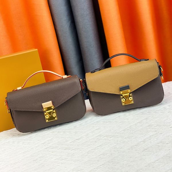 Mulher pequena mensageiro pochette louvis bolsas o novo designer m46279 bolsas de couro genuíno embreagem feminina bolsas de ombro bolsa crossbody bolsa de corrente de ouro