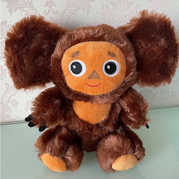 23 см аниме Cheburashka плюшевые игрушки Большие глаза Обезьяна кукла kwaii Russia огромные уши стиль стиль детского сна уместные игрушки кукла игрушки детские мальчики подарок девочки