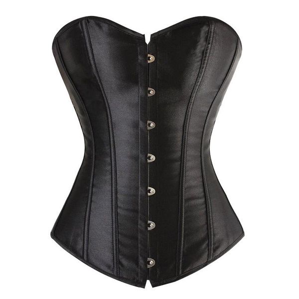 Bustiers Corsets Overbust Corset Plus Sexy Corselet Trainer Trainer и топы красно -черно -розово -фиолетовые белые готические женские женские ролики