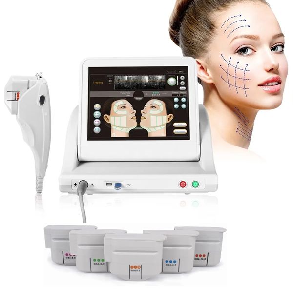 Dispositivi per la cura del viso di grado medico statunitense HIFU Ultrasuoni focalizzati ad alta intensità Hi-fu Rimozione delle rughe Rafforzamento della pelle HIF Ultrasound Face Machine per viso o corpo