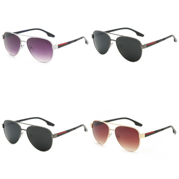 Designer-Brille Vollformat ovale Mode-Sonnenbrille Gentleman Party Luxus-Sonnenbrille für Damen Herren Sommer Outdoor-Reise Walking Pilotenbrille