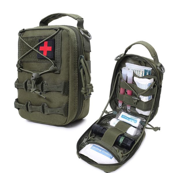 Açık çantalar taktik molle ilk yardım kiti EDC torbası hayatta kalma EMT Acil Durum Alet Paketi Askeri Kamp Avcılık