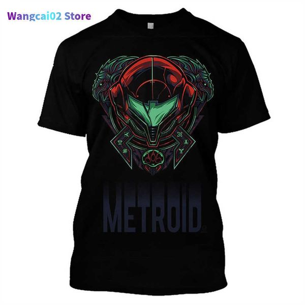 Мужские футболки Metroid 3D-печатный