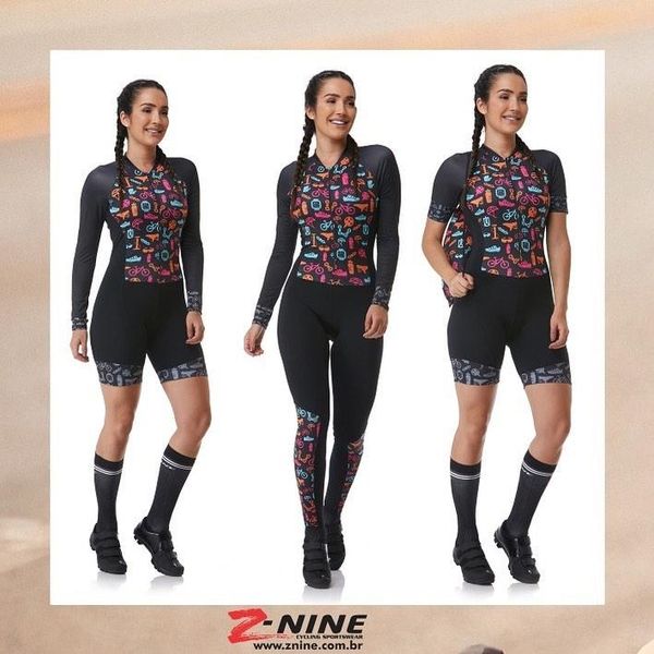 Rennsets 2023 Z-NINE Pro Team Triathlonanzug Damen Radtrikot Skinsuit Jumpsuit Maillot Ropa Ciclismo Langes Kurzarmset