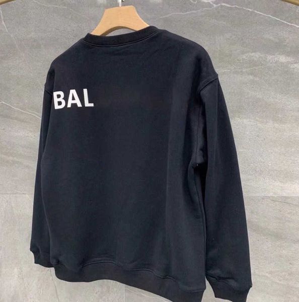 Moletom com capuz feminino Balencigas, frente e verso, letras, suéter de pelúcia, algodão puro, masculino e feminino, moda, marca, moletons, tamanho 5xl, tecnologia, 37TP