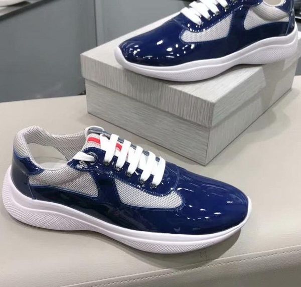 com caixa prad italiano novo masculino vermelho casual conforto designer britânico homem lazer couro com malha respirável sapatos plataforma sp zx