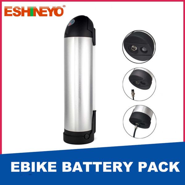 Bateria de ebike de garrafa de água 36V 10AH 13Ah para chaleira elétrica Ion lítio 18650 Células As baterias se encaixam 250-500W Motor