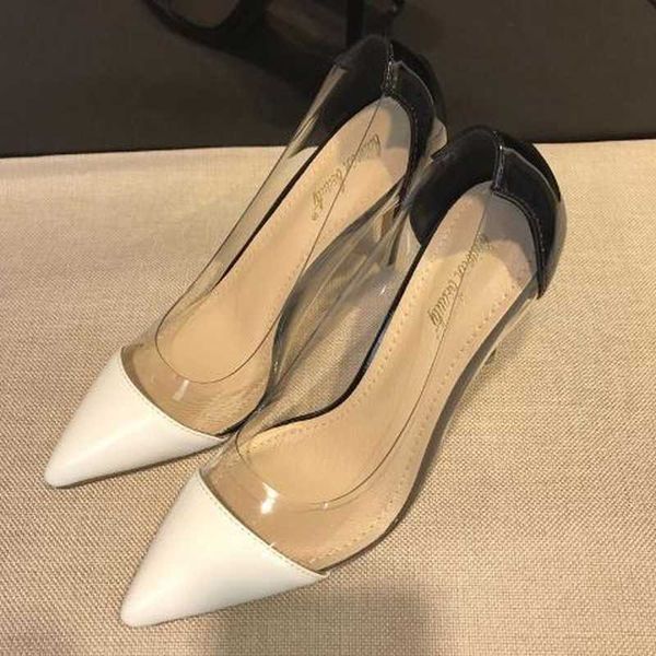 Sandalen Comemore 2022 Neue Frauen Pumps PVC Transparente Elegante High Heels Sexy Spitzschuh Party Luxus Schuhe Dame Thin Heel Stiletto 33 J230428