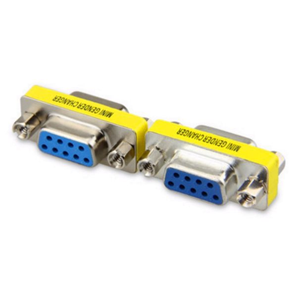 DB9/DB15 Adaptador de trocador de mini-gênero RS232 COM D-Sub para Male Male VGA Plug Connector 9 15pin