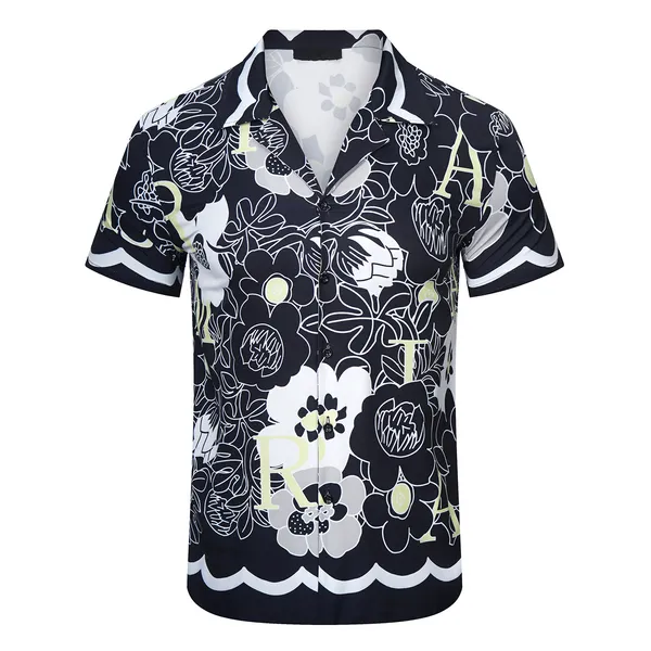 Luxurys Designer Dress Camisa masculina Sociedade de moda negra de cor s￳lida