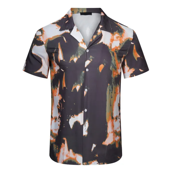 Designer Mens Beach Camisa havaiana de ver￣o tropical Camisa de manga curta masculino Camisas casuais de algod￣o solto