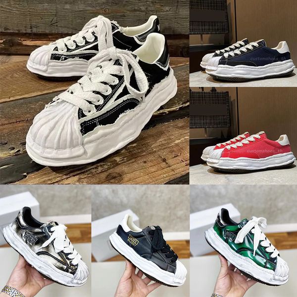 Компания растворяя обувь дизайнерские кроссовки Mihara Yasuhiro Yu Wenle Low Sneaker Женщины мужчины роскошные лоферы холст