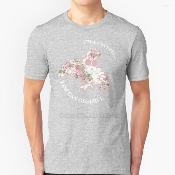 Erkekler Tişört Ben bir şifreli bir az şey gözlemleyebilir - Mothman yaz güzel tasarım hip hop t -shirt üstleri güve sevimli çiçek sevimli