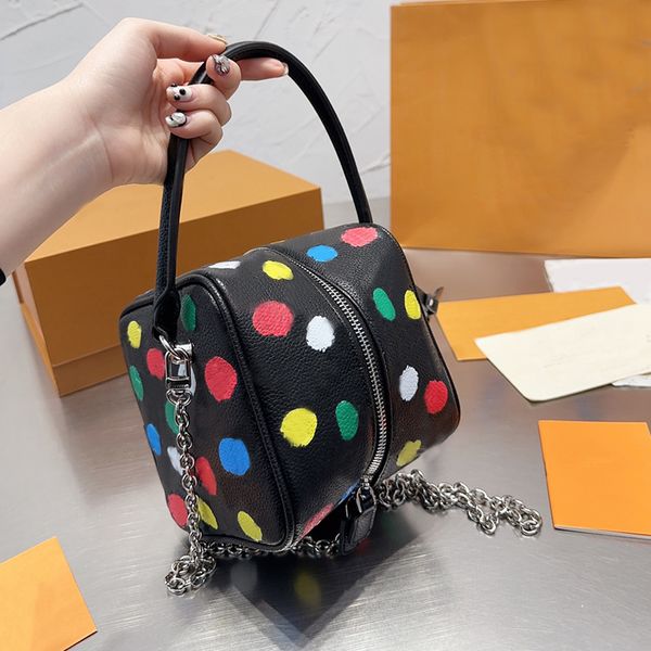 Sacchi da sera borse cosmetiche custodie designer borse da dadi borsetto mini portafoglio colorato borse di lusso a catena argento