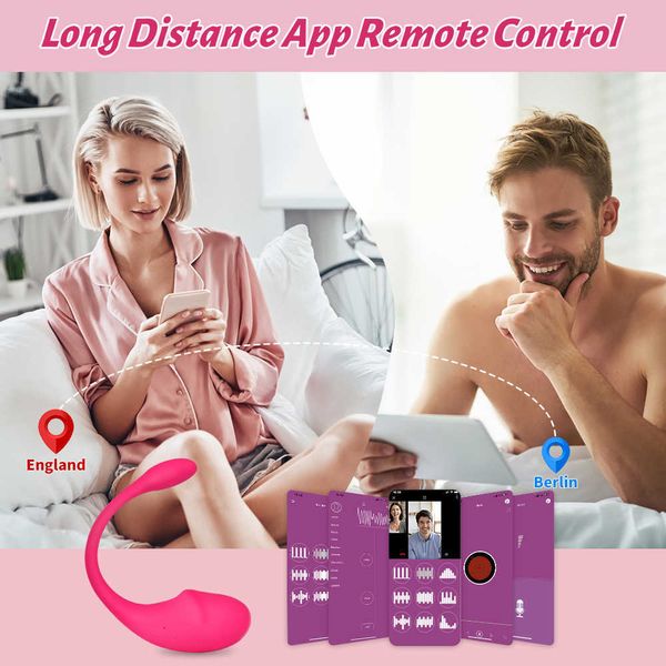 Sex Toys Bluetooth Vibratore per vibratore per donne APP wireless Controllo remoto Indossare mutandine vibranti Giocattolo per coppie Negozio AEWI