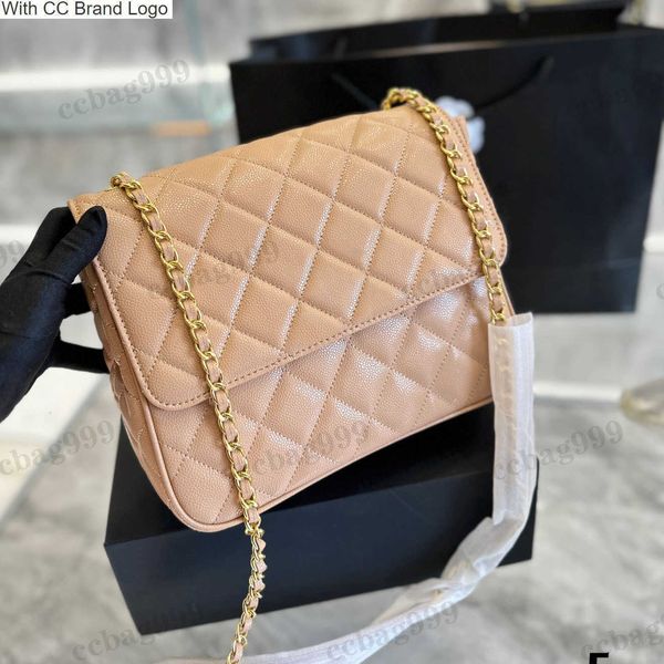 CC Cross Body Top Caviar Kalbsleder Flap Quilted Bags Vintage Metal Hardware Big Turnbuckle Matelasse Chain Shoulder Crossbody Purse Womens Luxuries Handbags Desi