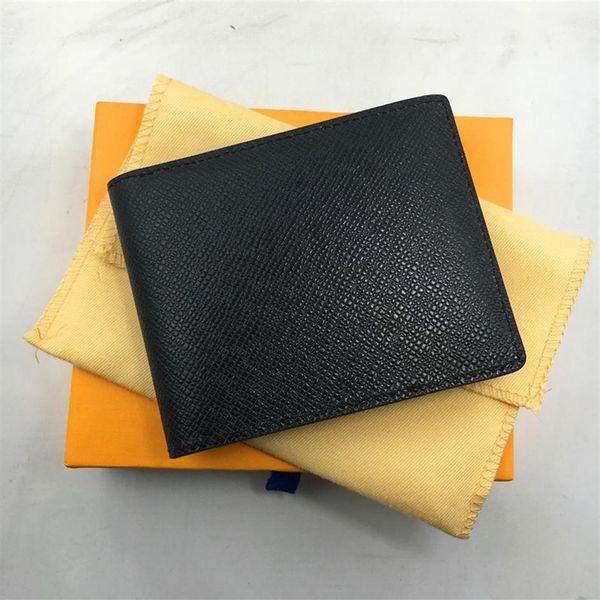 Черный подлинный кожаный туристический кошелек для Man Classic Designer Luxury Credit Holder Dolder 2018 Новые прибытия Fashion Id Card CAS191N