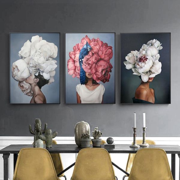 Adesivos de parede auto-adesivos sexo sexo lady flor figura menina imagem decoração de casa pôsteres de arte e estampas para sala de estar