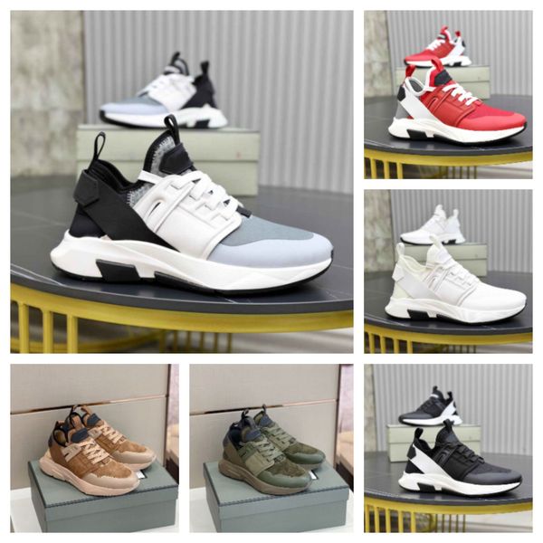 Famoso nuovo design Nylon Jago Men Sneaker Shoes Mesh Leather Trainers Verde Nero Bianco Marrone Suola leggera Casual Walking Outdoor Sports Shoe EU38-46 BOX