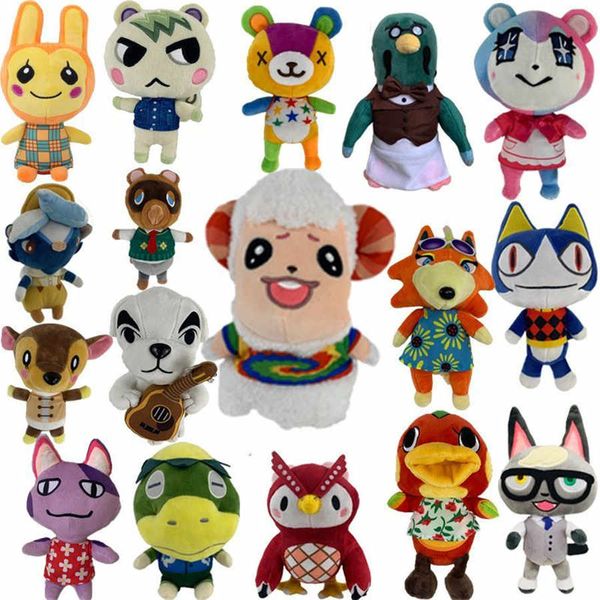 20-25cm Animal Crossing Peluche Figure di animali di pezza KK Tom Judy Isabelle Peluche Cute Wolf Anime Peluche Kids Party Gift