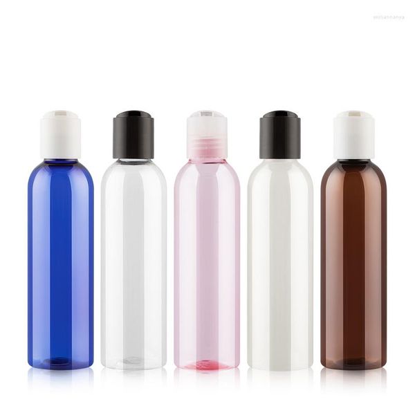 Kapazität 200 ml 20 Stück Chiaki transparente Kunststoff-Abdeckungspunkte PET-Kosmetik-Vorratsflaschen