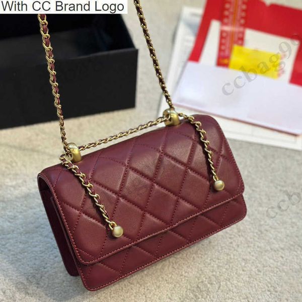 CC Body Cross Body Womens Golds Gold Sacos de Crossbody Sacos Vermelho Diamante de Diamante Vintage Metelasse Matelasse Coins Bolsas de designer de luxo