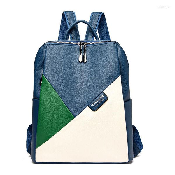 Borse da scuola Zaini da donna in vera pelle Borsa da viaggio da donna Design alla moda Zaino per laptop da lavoro Donna per l'università