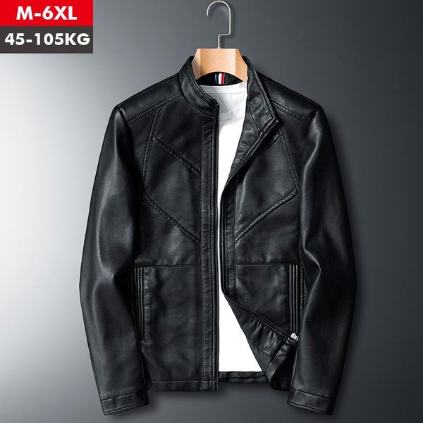 Männer Jacken Frühling Herbst Männer Leder Klassische Slim Fit Männlichen PU Mäntel Motorrad Biker Streetwear Smart Casual MaleMen's